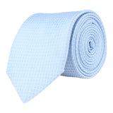 Kovove The Essentials Checkered Sky Blue Necktie For Men
