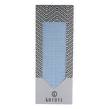 Kovove The Essentials Checkered Sky Blue Necktie For Men