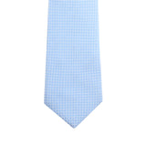 Kovove The Essentials Checkered Sky Blue Necktie For Men