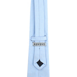 Kovove The Essentials Checkered Sky Blue Necktie For Men