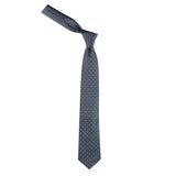Kovove The Enchanting Polka Dot Dark Grey Necktie For Men