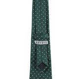 Kovove The Enchanting Polka Dot Green Necktie For Men