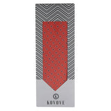 Kovove The Enchanting Polka Dot Red Necktie For Men