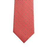 Kovove The Enchanting Polka Dot Red Necktie For Men