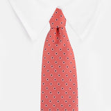 Kovove The Enchanting Polka Dot Red Necktie For Men