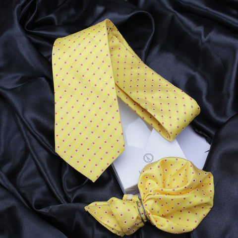 Neck Tie and Pocket Square Set for Men