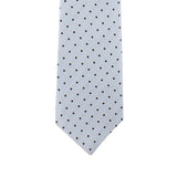 Kovove The Enchanting Polka Dot Grey Necktie For Men