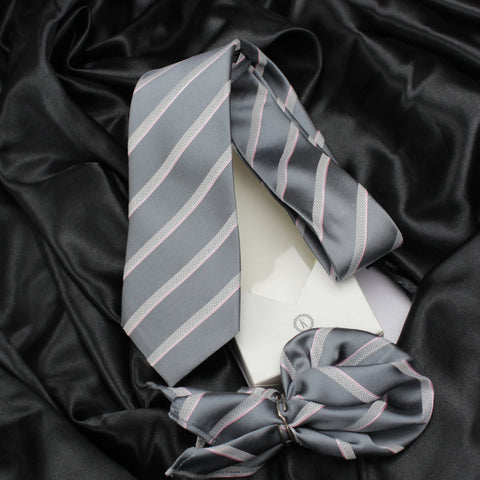 Neck Tie and Pocket Square Set for Men