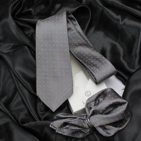 Neck Tie and Pocket Square Set for Men