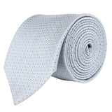 Kovove The Fine Line Twin Shade Abstract Grey Necktie For Men