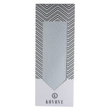 Kovove The Fine Line Twin Shade Abstract Grey Necktie For Men