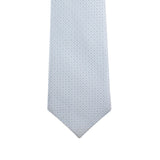 Kovove The Fine Line Twin Shade Abstract Grey Necktie For Men