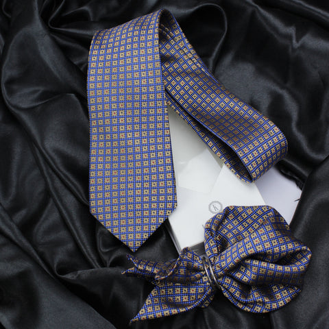 Neck Tie and Pocket Square Set for Men