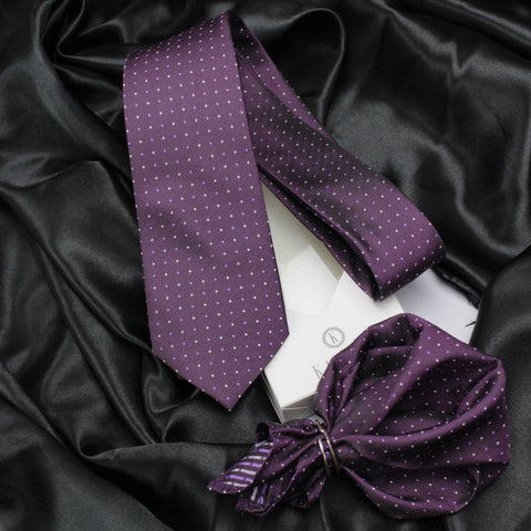 Neck Tie and Pocket Square Set for Men