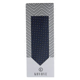 Kovove The Refreshing Twin Polka Dot  Blue Necktie For Men