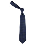 Kovove The Refreshing Twin Polka Dot  Blue Necktie For Men