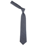 Kovove The Refreshing Twin Polka Dot  Grey Necktie For Men