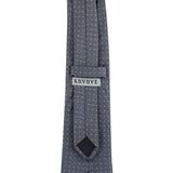 Kovove The Refreshing Twin Polka Dot  Grey Necktie For Men