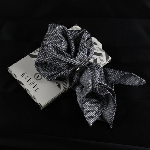 Kovove The Rogue Abstract Dark Grey Necktie For Men