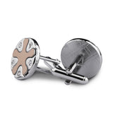 Kavove The Gleaming Star Gold Coloured Cufflinks For Men