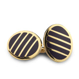 Kavove The Stunning Crest Gold Coloured Cufflinks For Men