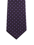 Kovove The Polka Abstract Fusion Purple Necktie For Men