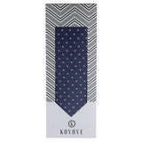 Kovove The Polka Abstract Fusion Blue Necktie For Men