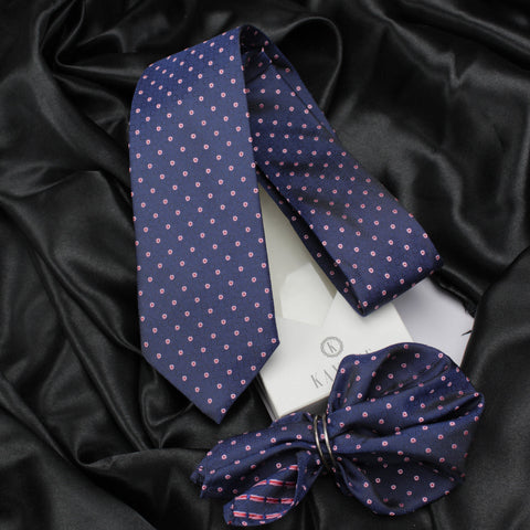 Neck Tie and Pocket Square Set for Men