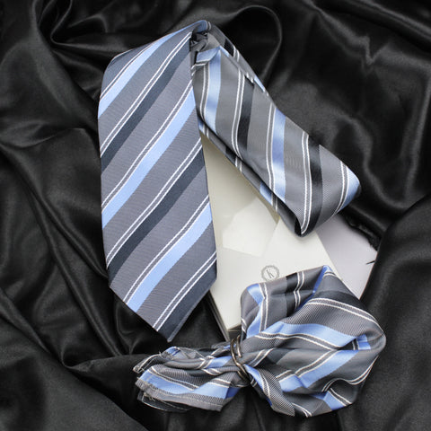 Neck Tie and Pocket Square Set for Men