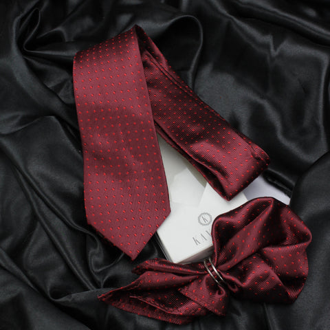 Neck Tie and Pocket Square Set for Men