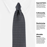 Kovove The Intellect Dash Abstract  Black Necktie For Men