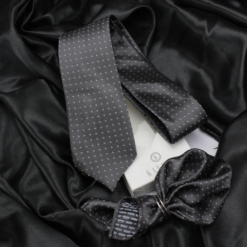 Neck Tie and Pocket Square Set for Men