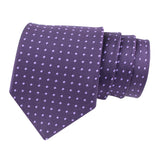 Kovove Purple Polka Dot Neck Tie For Men