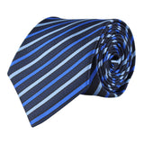 Kovove The Arrow Striped  Black Necktie For Men