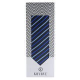 Kovove The Arrow Striped  Black Necktie For Men