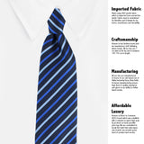 Kovove The Arrow Striped  Black Necktie For Men