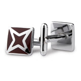 Kavove The Starlet Brown Coloured Cufflinks For Men