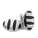 Kavove The Harmonic Black Coloured Cufflinks For Men