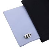 Kavove The Harmonic Black Coloured Cufflinks For Men
