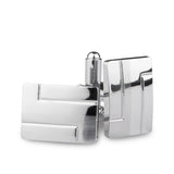 Kavove The Stylish Quote Silver Coloured Cufflinks For Men