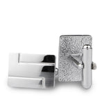 Kavove The Stylish Quote Silver Coloured Cufflinks For Men