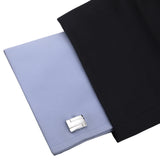 Kavove The Stylish Quote Silver Coloured Cufflinks For Men