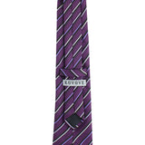 Kovove The Blissful Striped Purple Necktie For Men