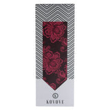 Kovove The Blooming Floral Maroon Necktie For Men