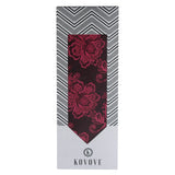 Kovove The Blooming Floral Maroon Necktie For Men