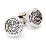 Kavove The Paint Stroke Black Cufflinks For Men