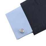 Kavove The Paint Stroke Black Cufflinks For Men