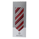 Kovove The Selective Striped Red Necktie For Men