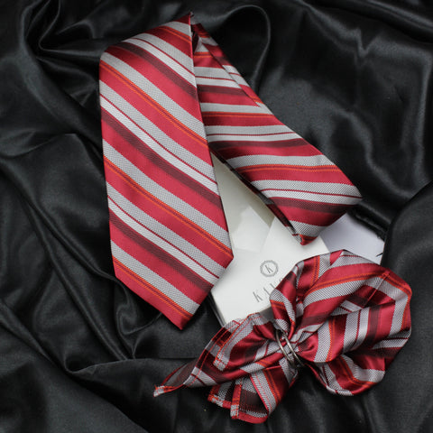 Neck Tie and Pocket Square Set for Men