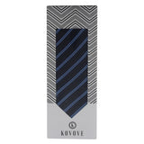 Kovove The Striped Treat Blue Necktie For Men